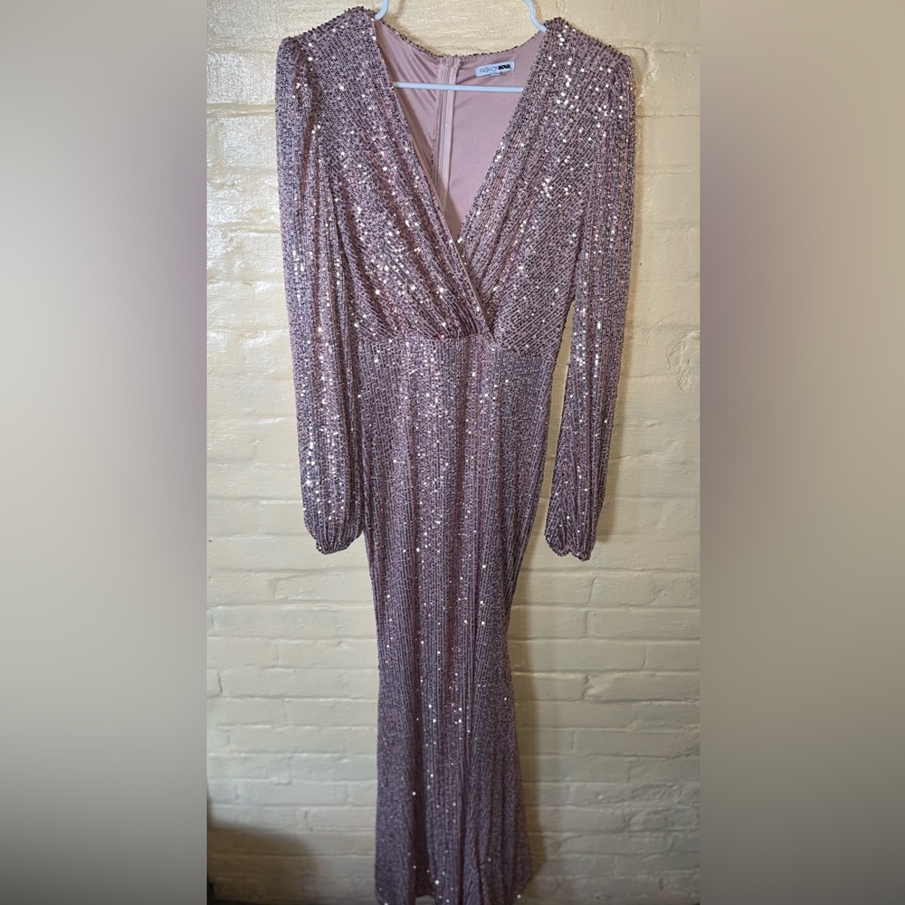Pink Sequin Dress